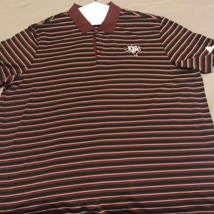 Texas A&M Striped Polo